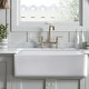 preview thumbnail 2 of 4, DORNBERG 33" x 20" Salena Farmhouse Kitchen Sink with Basket Strainer