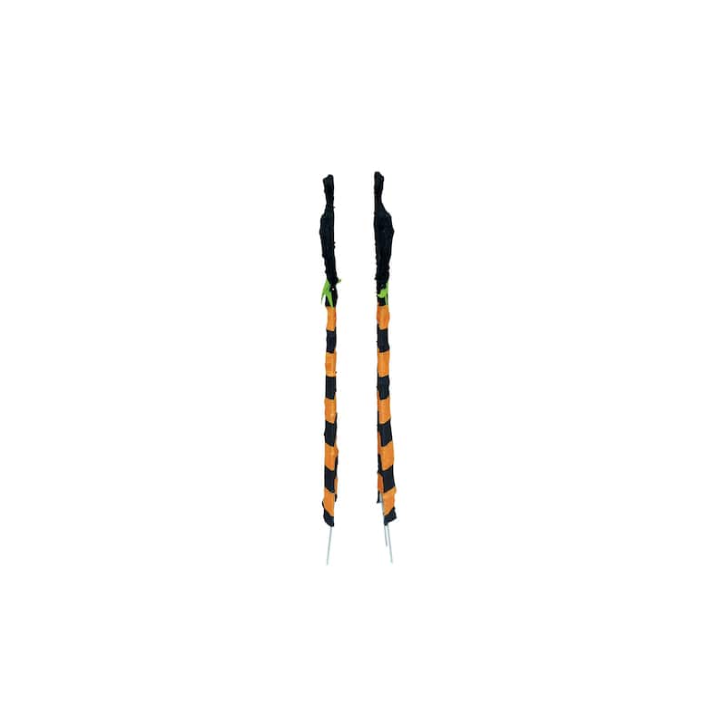 36" Spooky Town 2 D Prelit LED Upside Down Witch Legs