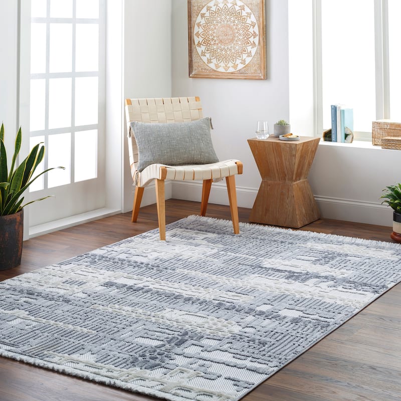 Artistic Weavers Ceda Modern Abstract Area Rug - 7' 10" x 10' - Grey