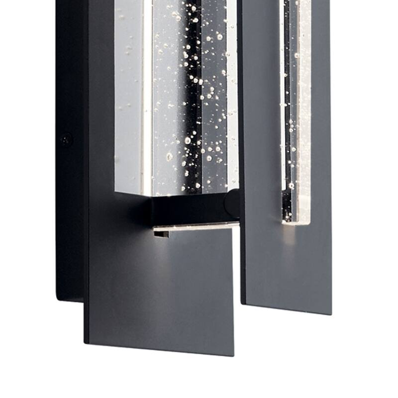 Kichler Lighting River Path Collection 1-light Textured Black Outdoor LED Wall Sconce