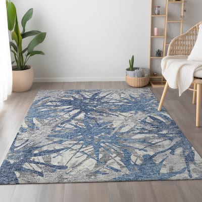 Premium Washable Super Soft Abstract Starburst Mayfield Rug