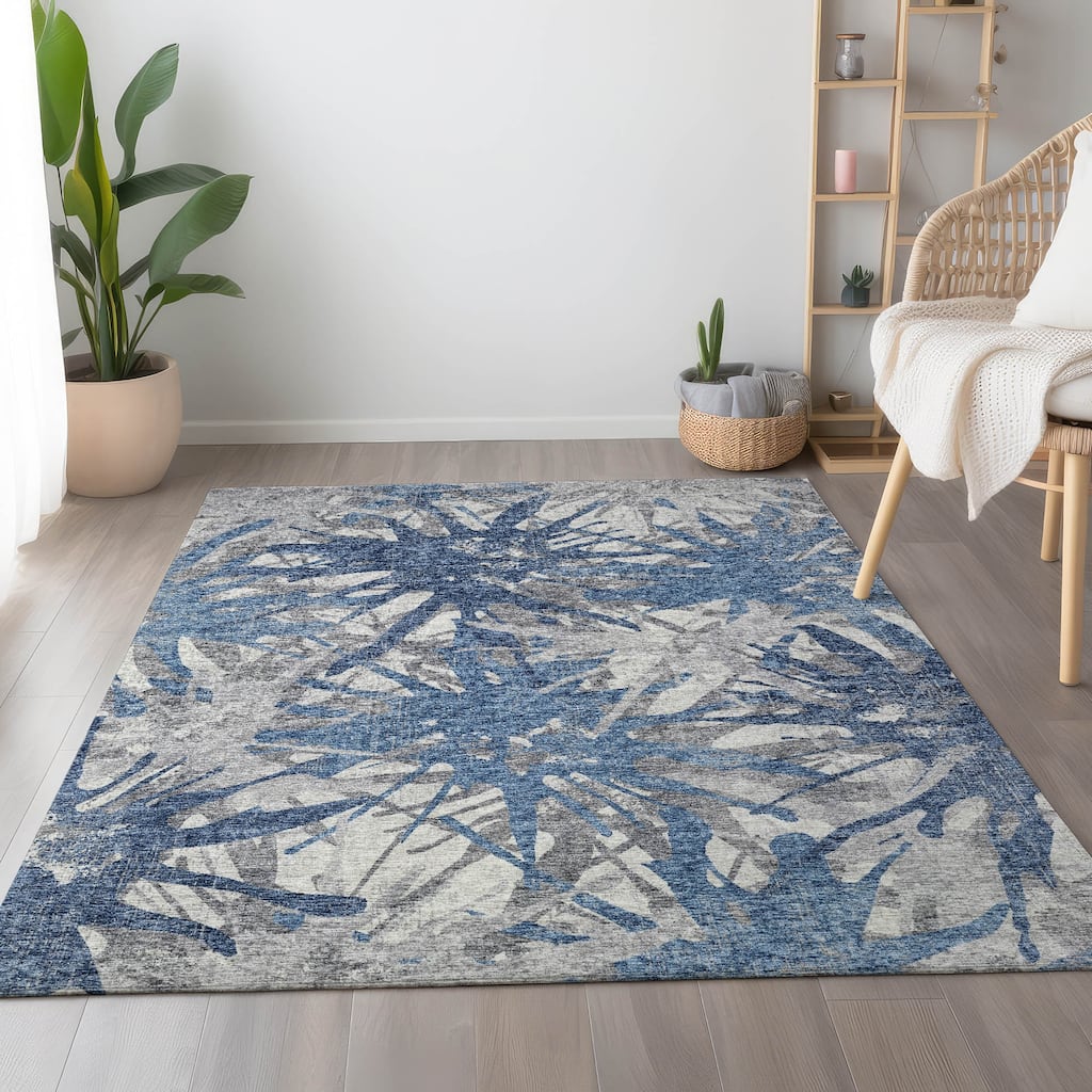 Premium Washable Super Soft Abstract Starburst Mayfield Rug