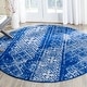 preview thumbnail 55 of 90, SAFAVIEH Adirondack Maisie Moroccan Boho Distressed Rug 4' x 4' Round - Silver/Blue