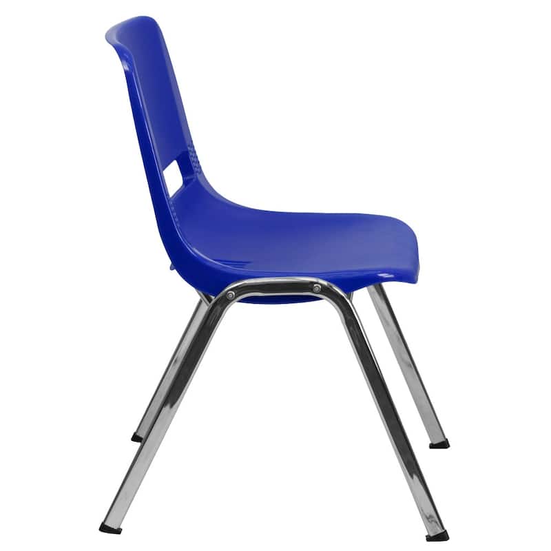 5 Pack 661 lb. Capacity Ergonomic Shell Stack Chair