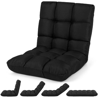 Costway Adjustable 14-Position Floor Chair Folding Lazy Gaming Sofa