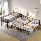 preview thumbnail 3 of 22, Twin Over Twin & Twin Bunk Beds for 3, Metal Triple Bunk Bed Twin XL Over Twin
