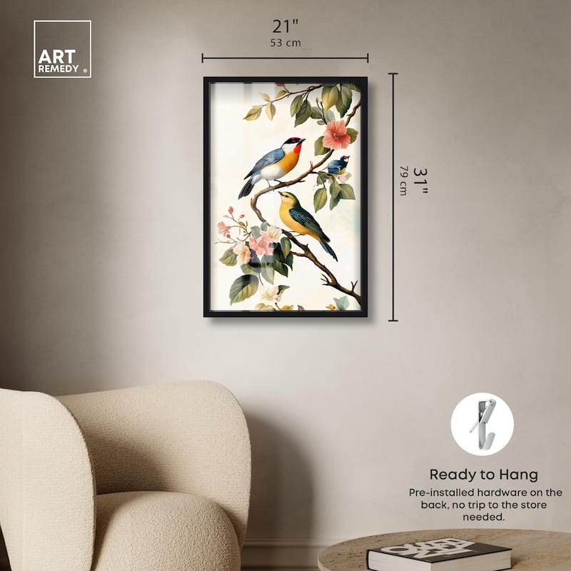 Colorful Perch Shadowbox by Art Remedy