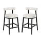 preview thumbnail 4 of 39, Christopher Knight Home - Riven Rubberwood Upholstery Counter Stool Set of 2