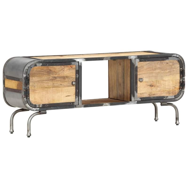 vidaXL TV Stand Multicolor 43.3"x11.8"x16.5" Solid Wood Reclaimed - 43.3" x 11.8" x 16.5"
