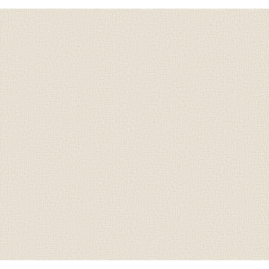 Warner Cary Ivory Faux Grasscloth Wallpaper