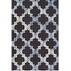 preview thumbnail 14 of 21, Hand-Hooked Rushden Moroccan Trellis Wool Area Rug Blue - 9' x 13'