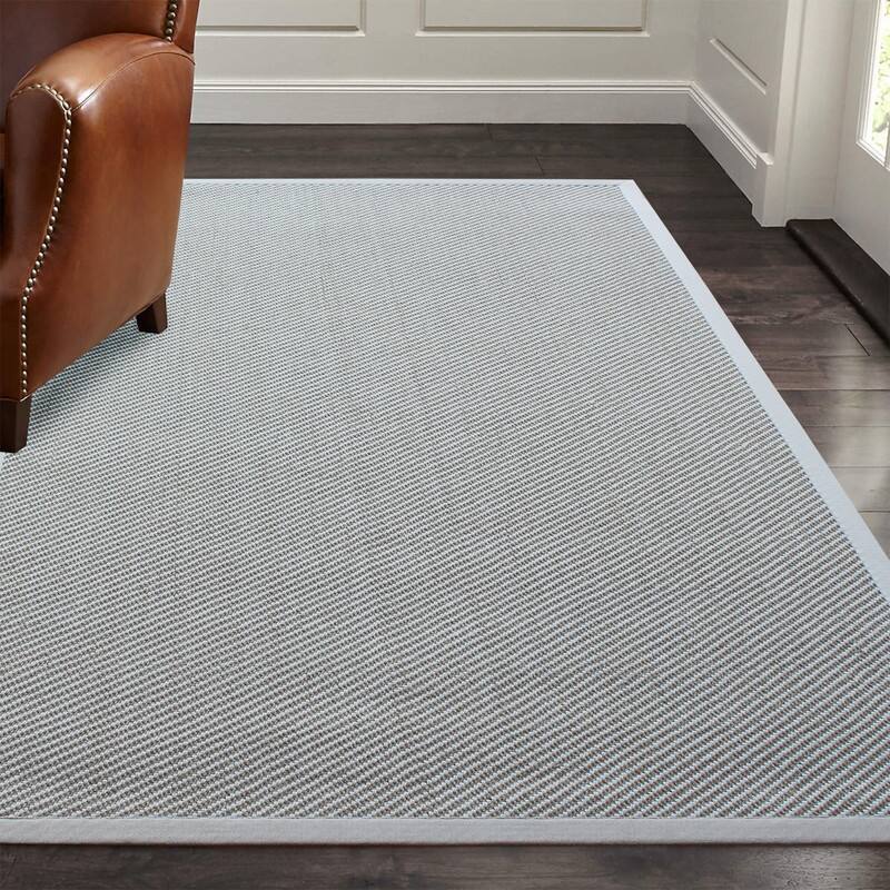 A1HC Sisal and Wool Rug, Natural Fiber Area Rugs with Non-Skid Latex Backing, Rug for Entryway, Dining or Living Room