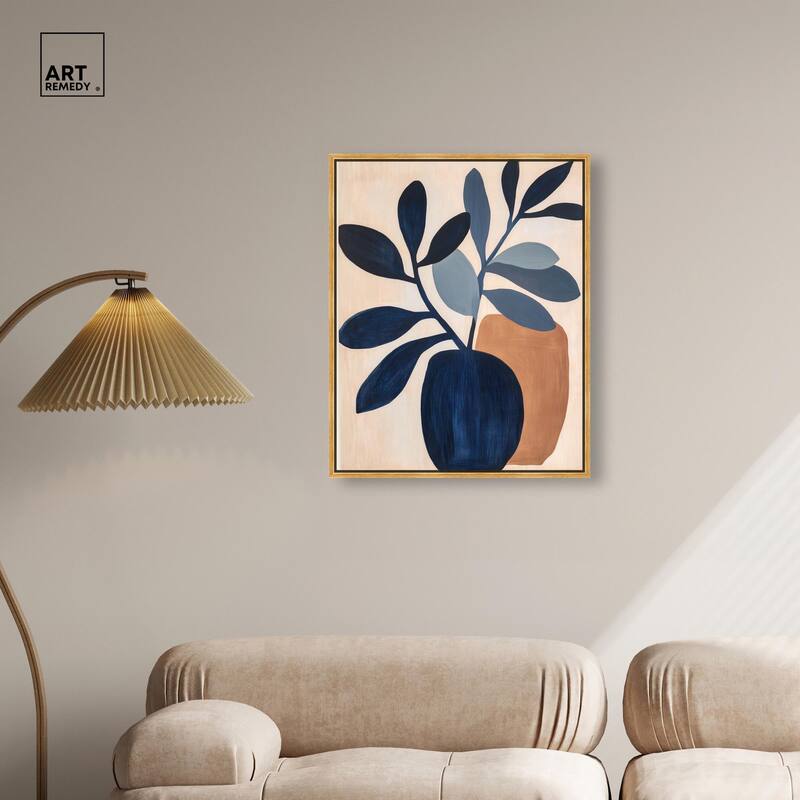 Blue Matisse Jar I Canvas by Art Remedy
