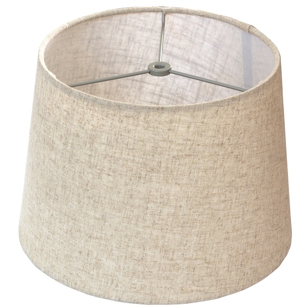 French Drum Lamp Shade Textured Linen 10