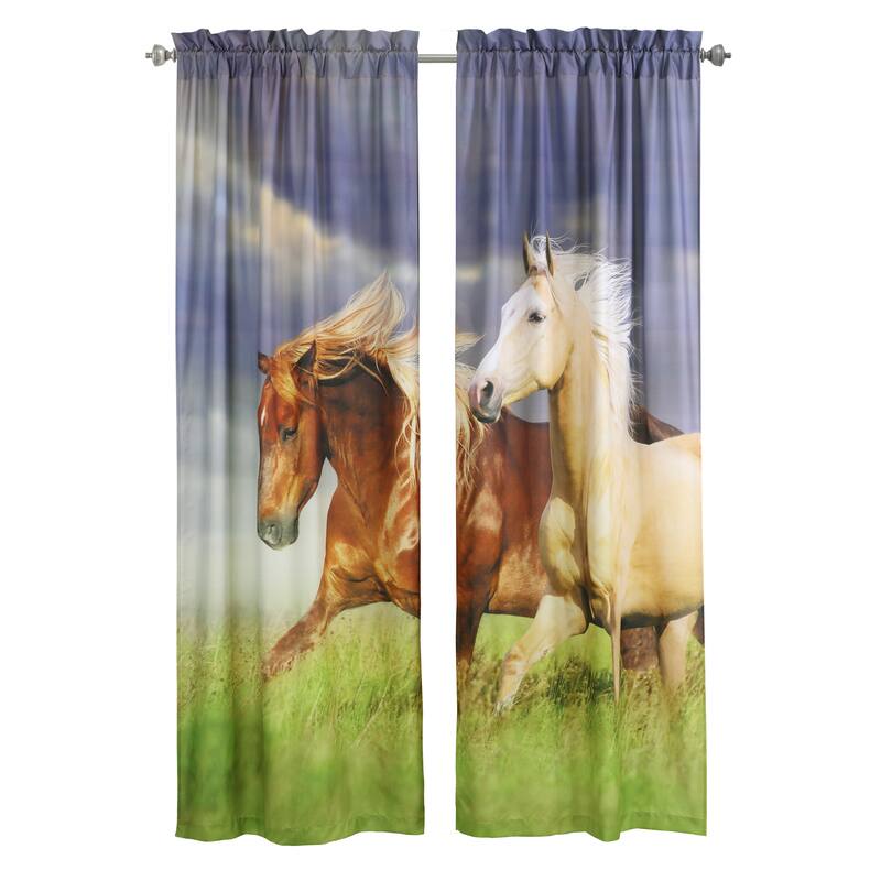 Habitat Photo Real Digital Panoramic Print Curtain Panel Pair