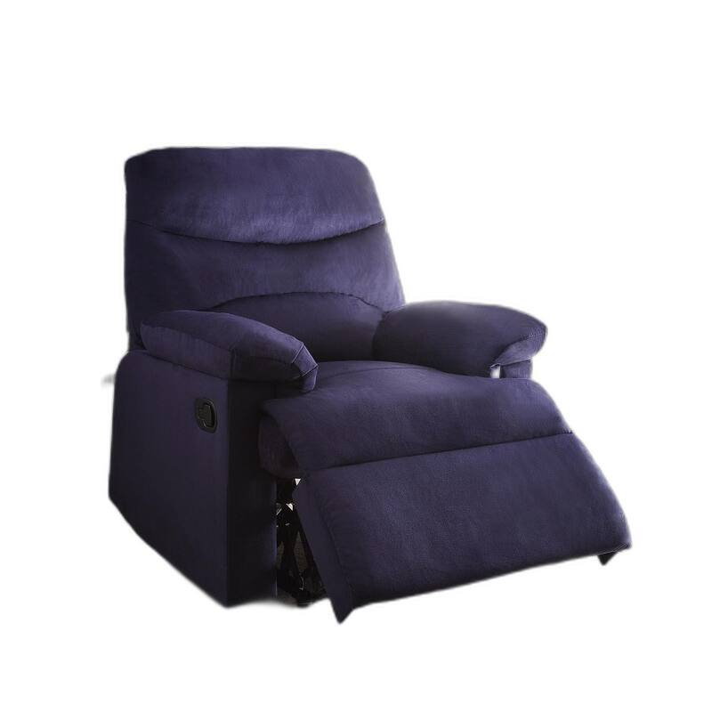 Arcadia Recliner , Blue Woven Fabric