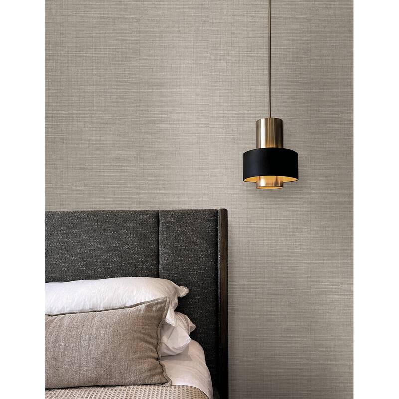 York Wallcoverings Lotus Silk Ecru Wallpaper