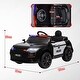 preview thumbnail 6 of 9, 12V Electric Police Car for Kids with Remote Control, Siren, Music, LED Lights, Spring Suspension Wheels & Transport Wheel