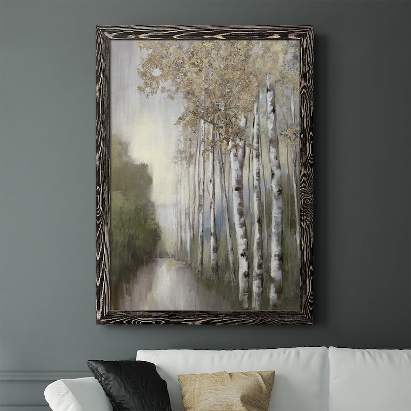 Woodland Walk Neutral-Premium Framed Canvas - Ready to Hang