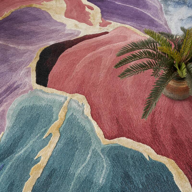 Nourison Prismatic Indoo Abstract Area Rug