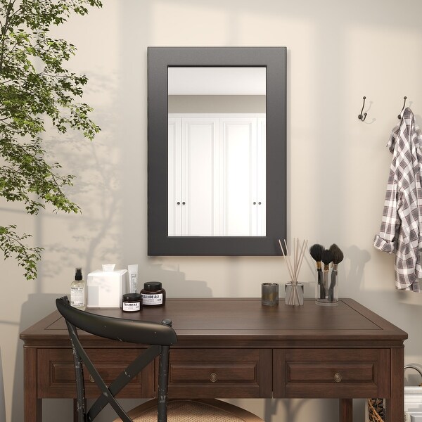 Black Wooden Room Wall Mirror - On Sale - Bed Bath & Beyond - 33877149
