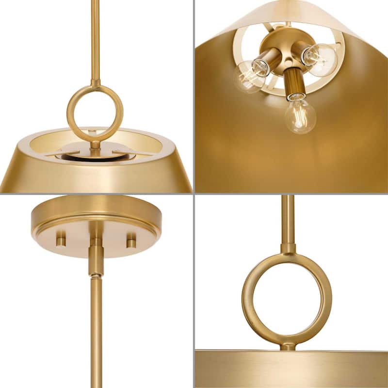 Progress Lighting P500368 Parkhurst 3 Light 18" Wide Pendant with