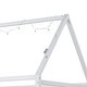 preview thumbnail 7 of 16, Modern House Bed with Guardrail and LED, White