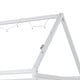 preview thumbnail 11 of 13, Wood House-Shaped Twin Size House Bed Platform Bed with Guardrail and LED and Safety Guaranteed