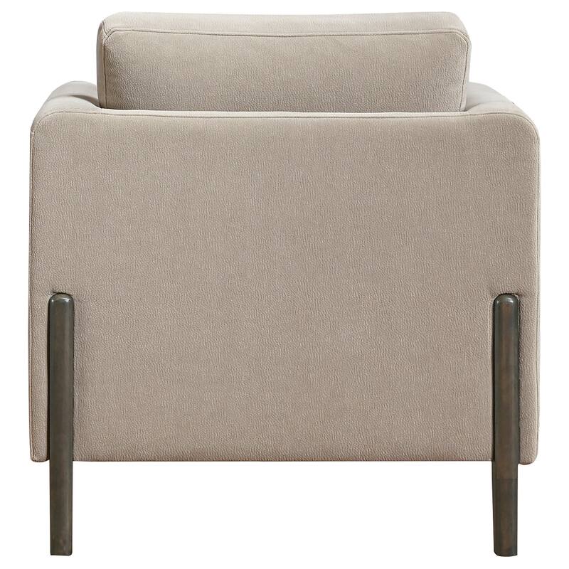 Islington Fabric Upholstered Panel Arm Accent Chair Taupe - 34.25" x 32.75" x 35"