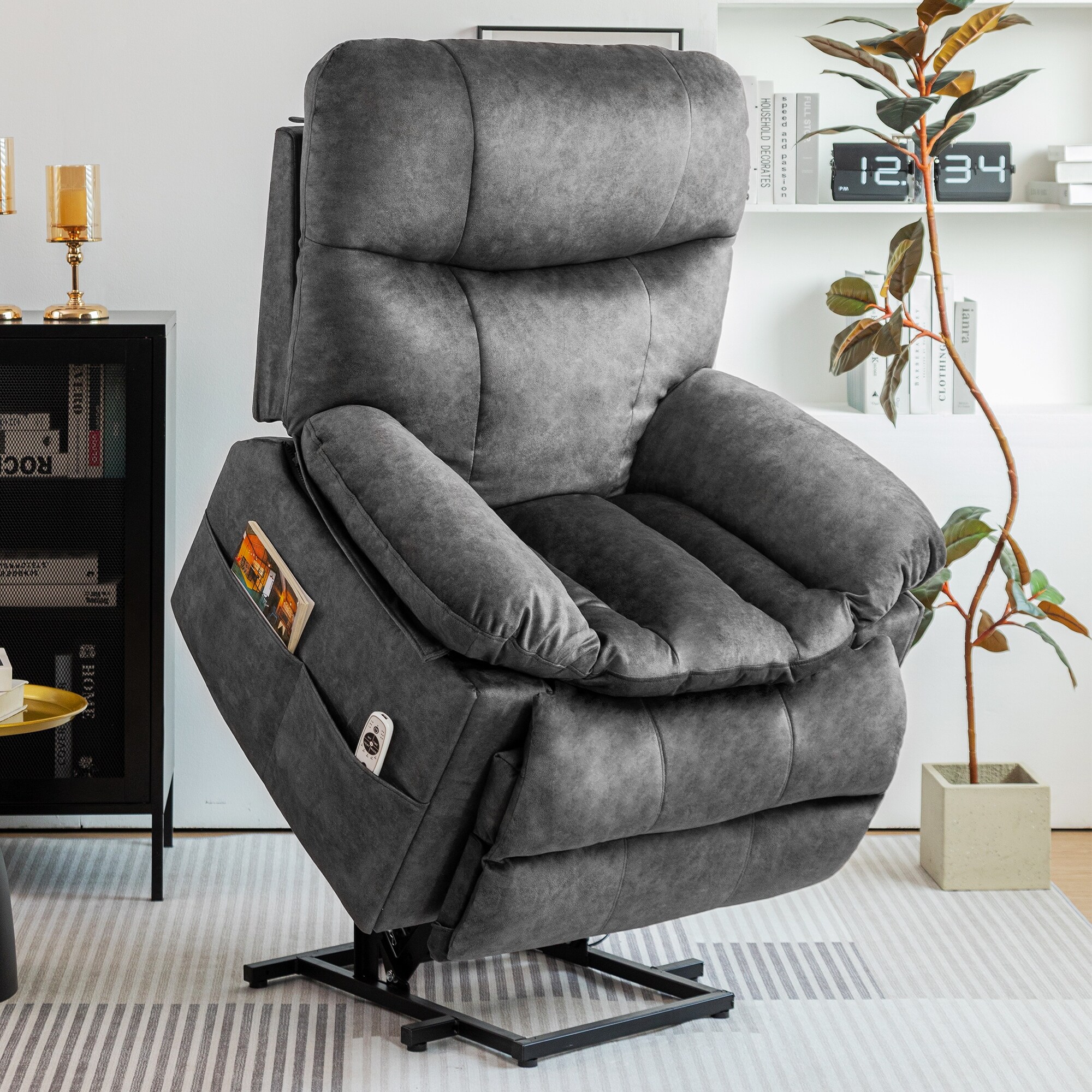 Power Lift Assist Recliner with Heat and Massage Power Reclining