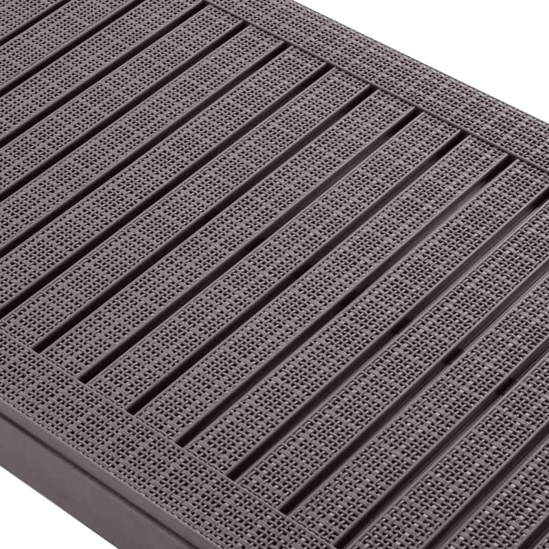 Roomfitters 2 Pcs Resin Outdoor Chaise Lounge Chairs with Adjustable Backrest for Patio, Poolside or Beach