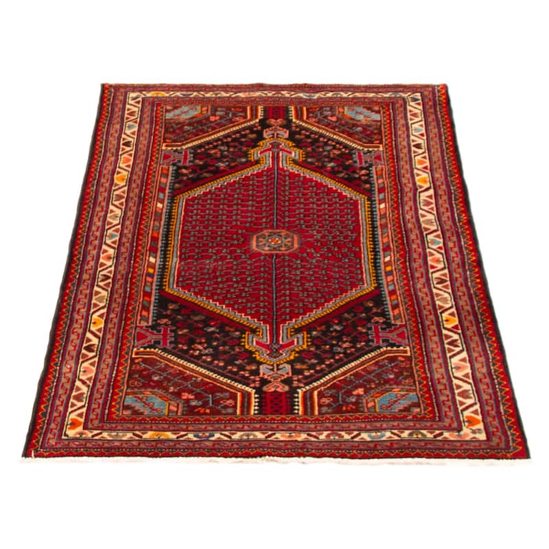 ECARPETGALLERY Hand-knotted Anatolian Vintage Black, Red Wool Rug - 3'3 x 5'1