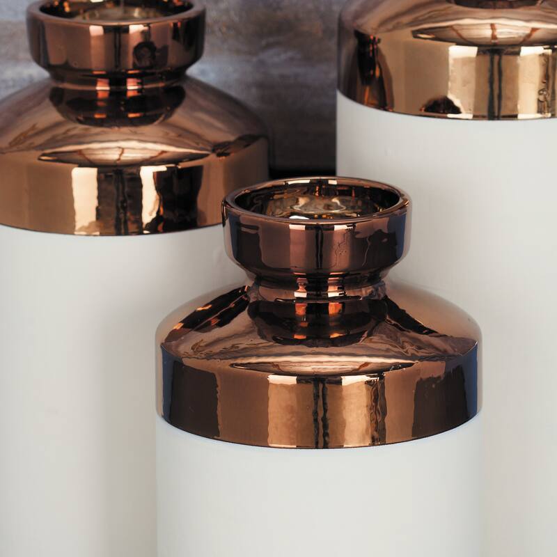 Grey Ceramic Contemporary Vase (Set of 3)