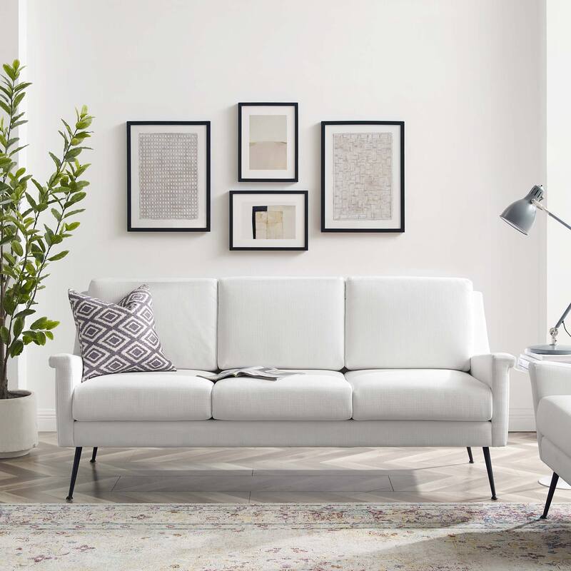 Chesapeake Fabric Sofa - Black White