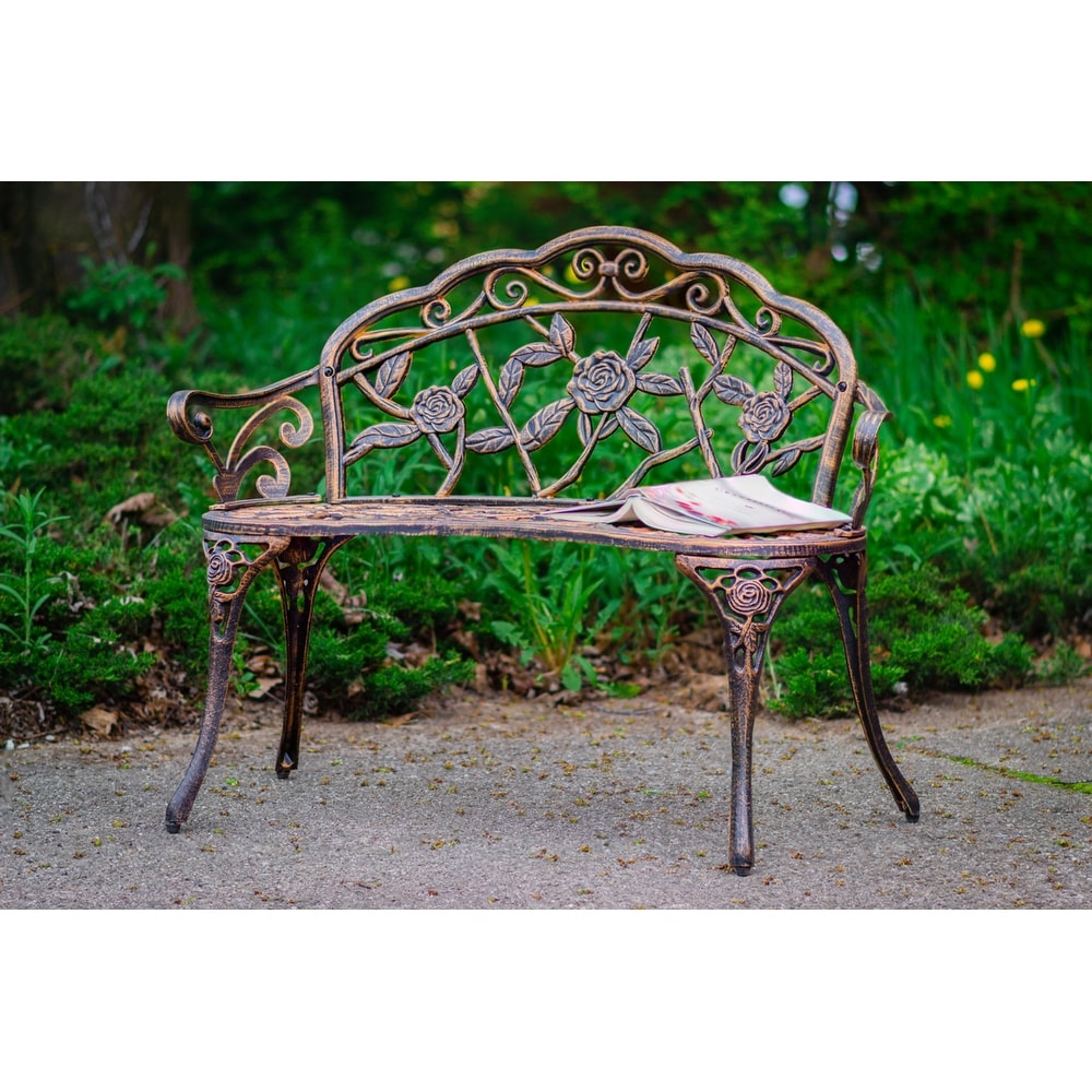 Bronze metal bench sales