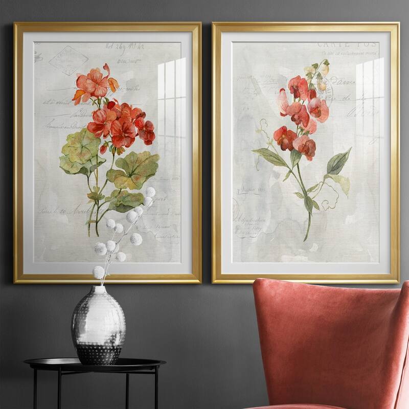Linen Geranium Premium Framed Print - Ready to Hang