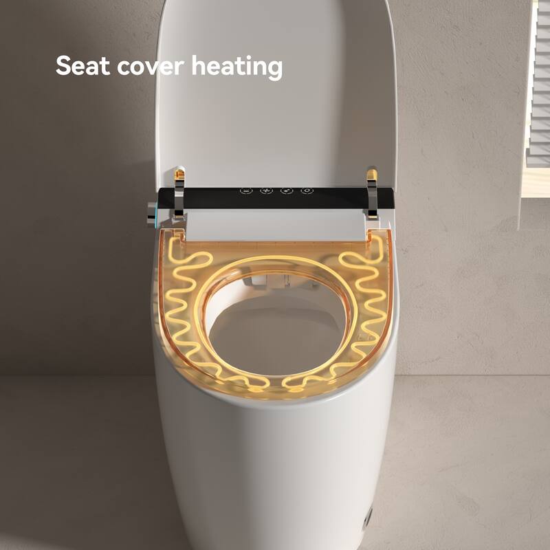 All-in-One Smart Toilet with Heated Bidet Seat