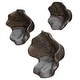 preview thumbnail 3 of 4, Uttermost 04361 Two Wood Set of (3) 16" Tall Wood Wall Sculptures