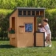 preview thumbnail 8 of 9, Backyard Discovery Caraway Cottage Cedar Playhouse, Play Kitchen - 4'2" x 3'7"