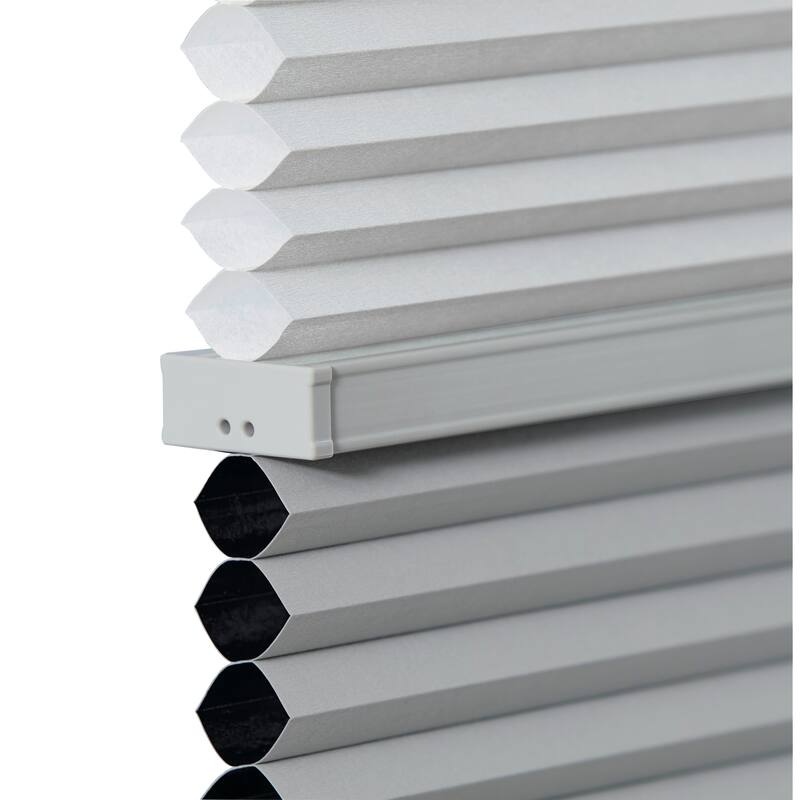 BlindsAvenue Cordless Day/Night Cellular Honeycomb Shade, 9/16" Single Cell, White