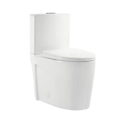 St. Tropez Two-Piece Elongated Toilet Vortex Dual-Flush 1.1/1.6 Gpf - 27.35" x 15.75" 31.7"
