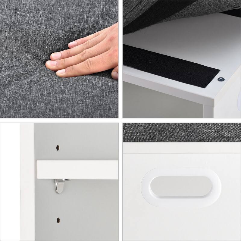 Small Shoe Bench for Entrywaywith Cushion Shoe Bench with Storage and Seating