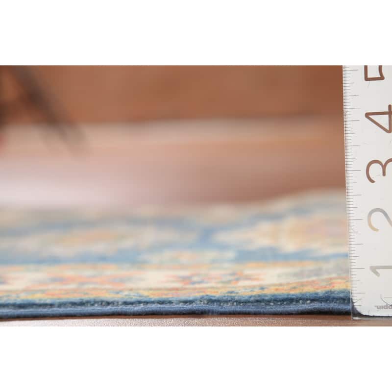 Blue Kazak Oriental Accent Rug Handmade Traditional Wool Carpet - 2'1"x 2'10"