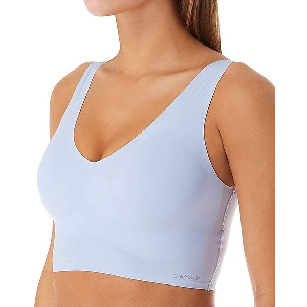 calvin klein women's invisibles lightly lined v neck bralette bra