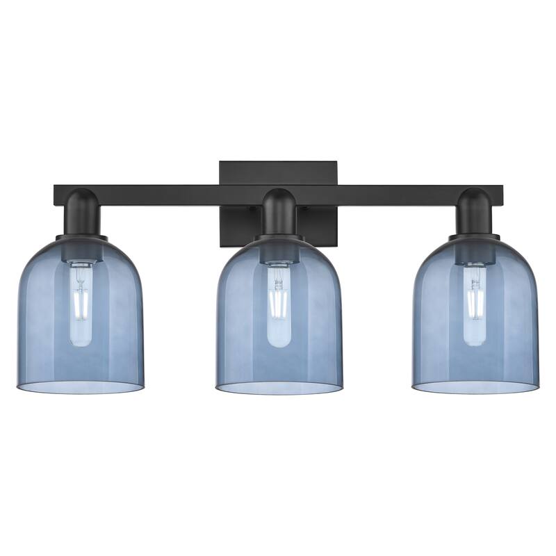 Innovations Lighting Endless Possibilities Arcadia - Bella - 3 Light 25" Bath Vanity Light - Blue/Matte Black