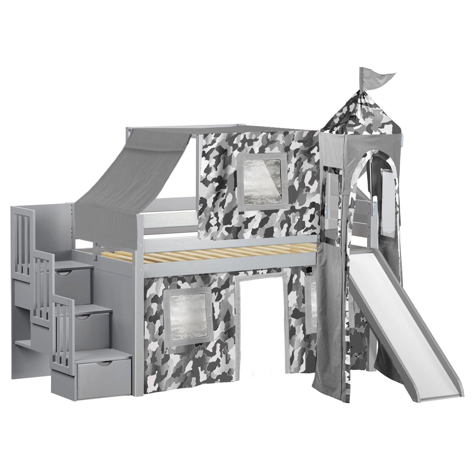 jackpot castle low loft bed