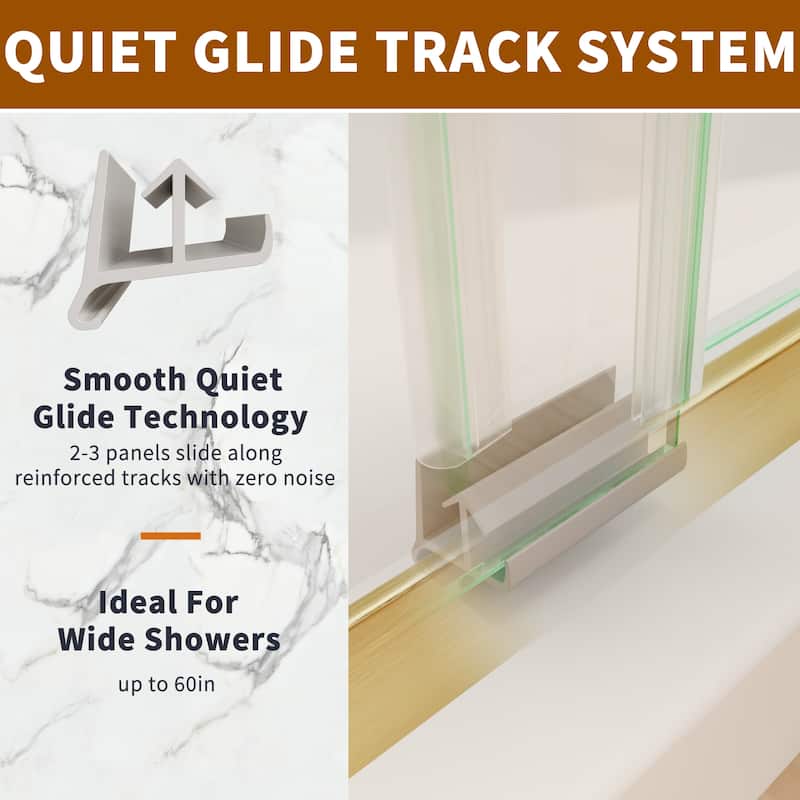 Modland 44-48''x 70'' Glass Shower Door - 44''-48''x 70''