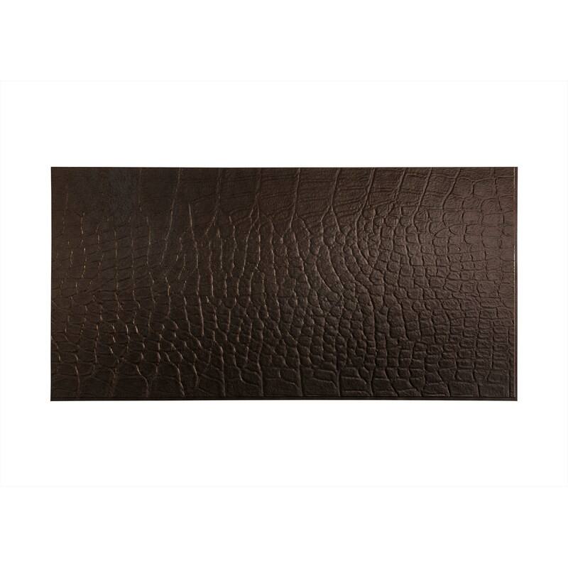 FASÄDE Cayman 4-foot x 8-foot PVC Wall Panel in Smoked Pewter - Brown - 4 x 8