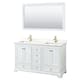 Option White / Giotto Quartz Top / Brushed Gold Hardware