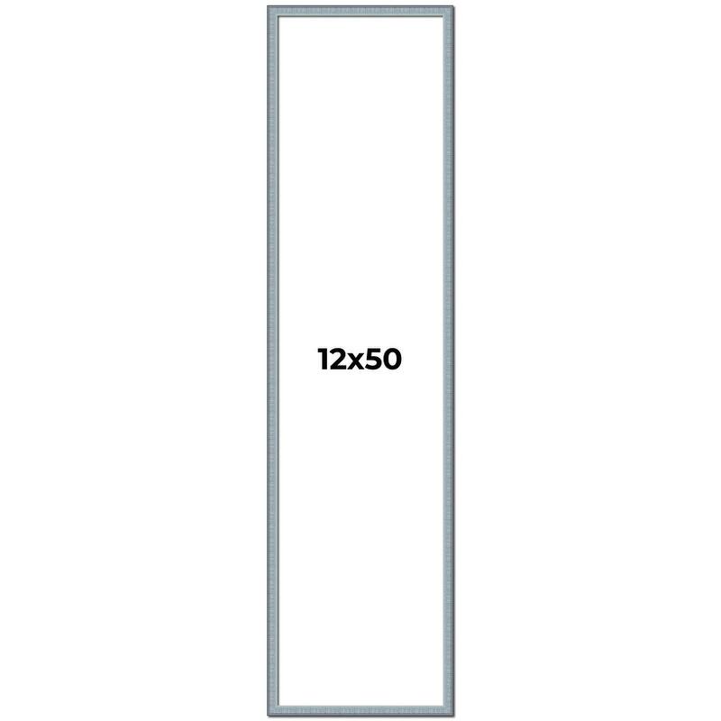 12x50 Frame Rustic Sky Blue Solid Wood Picture Frame | 0.75 Inch